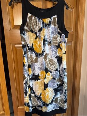 AB Studio Black Dress with Purple Accents